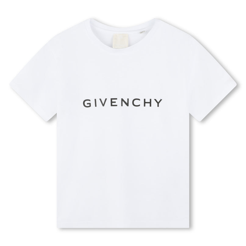 givenchy-h30074-10p-kg-White Logo T-Shirt