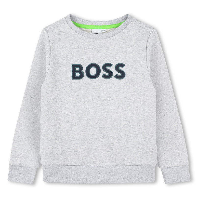 boss-j50765-a32-kb-Gray Logo Sweatshirt