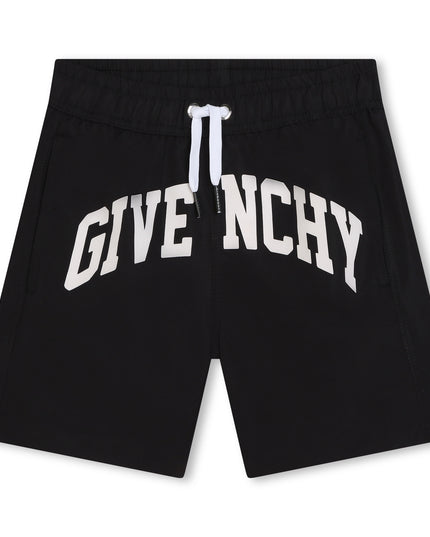 givenchy-h30092-09b-kb-Black Swim Shorts