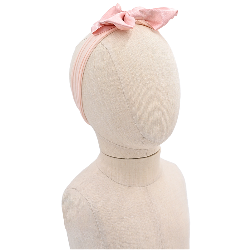 Dusky Rose Satin Ribbon Headband