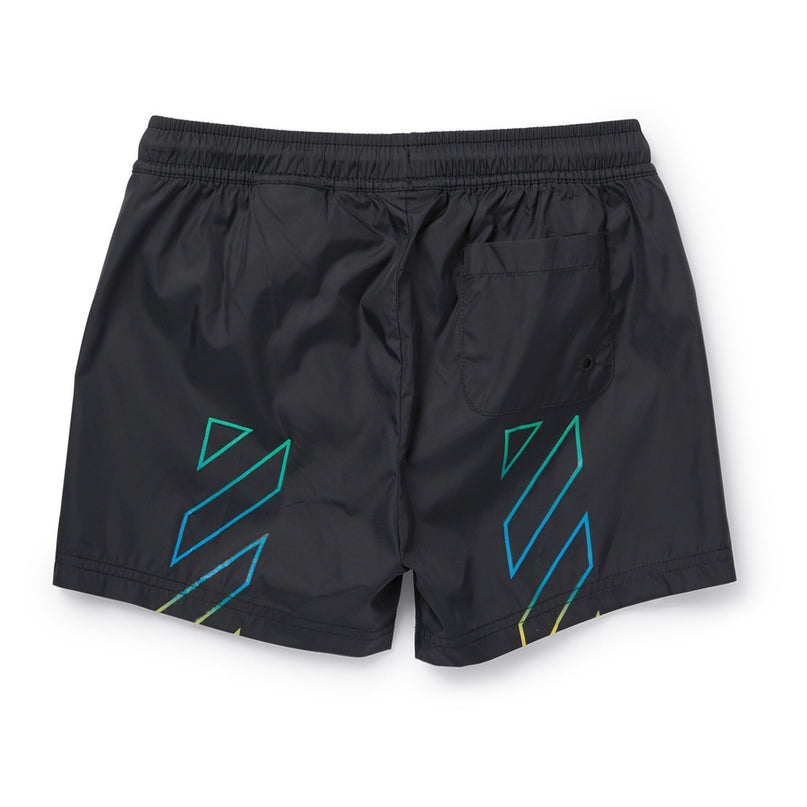 off-white-obfa001s24fab0071084-Black Diag Rainbow Swim Shorts