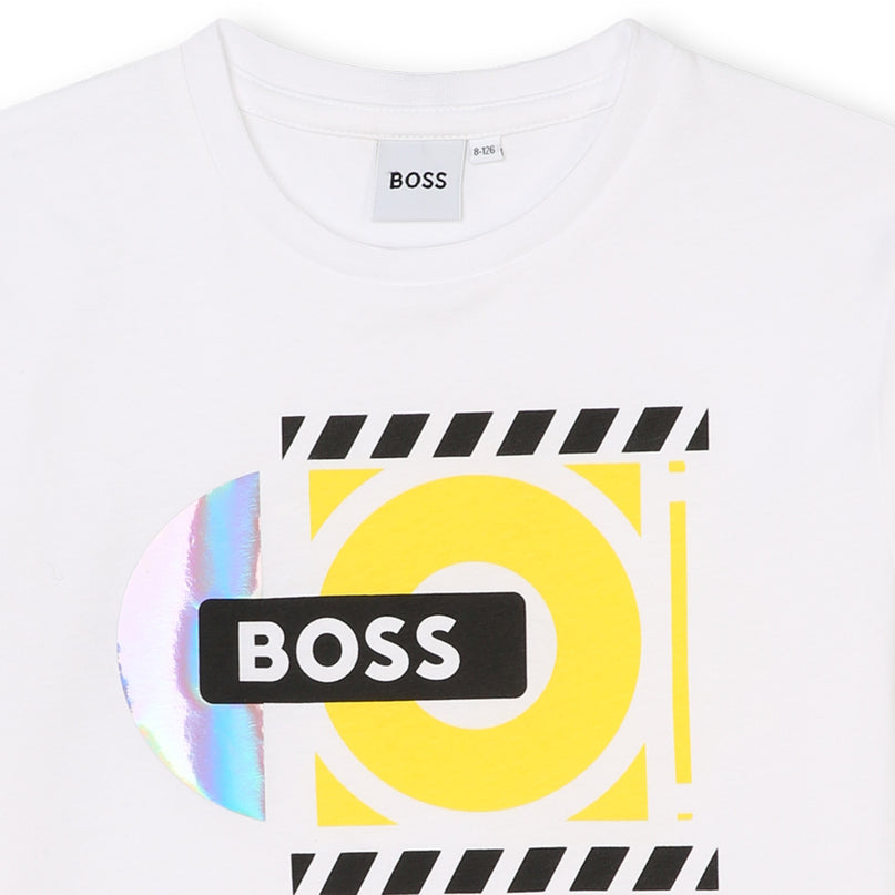 boss-j51005-10p-kb-White Logo T-Shirt 