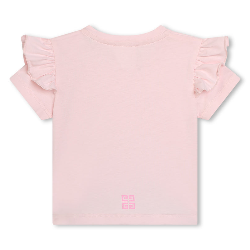 givenchy-h30196-44z-bg-Pink Logo T-Shirt