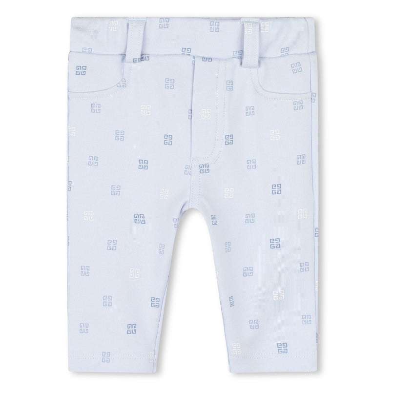 Givenchy-H30512-771-PALE BLUE-SET POLO+TROUSERS