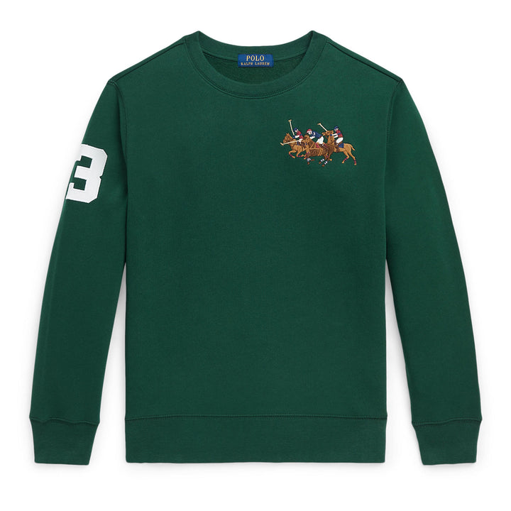 ralph-lauren-seasonal-fleece-po-cn-mod3-kn-sws-323923033003-Green Logo Sweatshirt