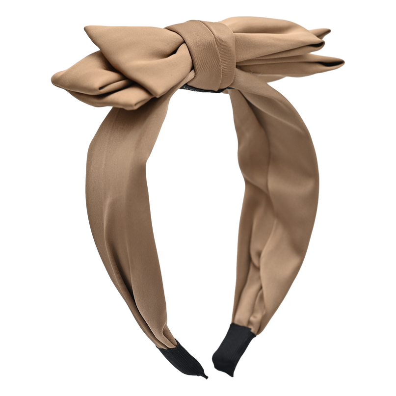 Brown Satin Ribbon Headband