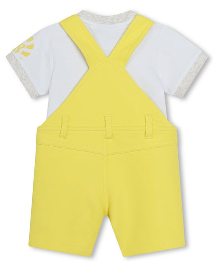 BOSS-J50801-508-BB-STRAW YELLOW-DUNGAREES+T-SHIRT