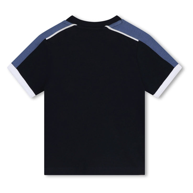 boss-j50603-849-bb-Navy Logo Print T-Shirt