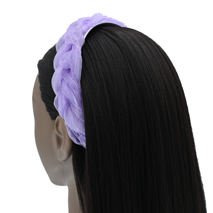 Lavender Braided Tulle Headband