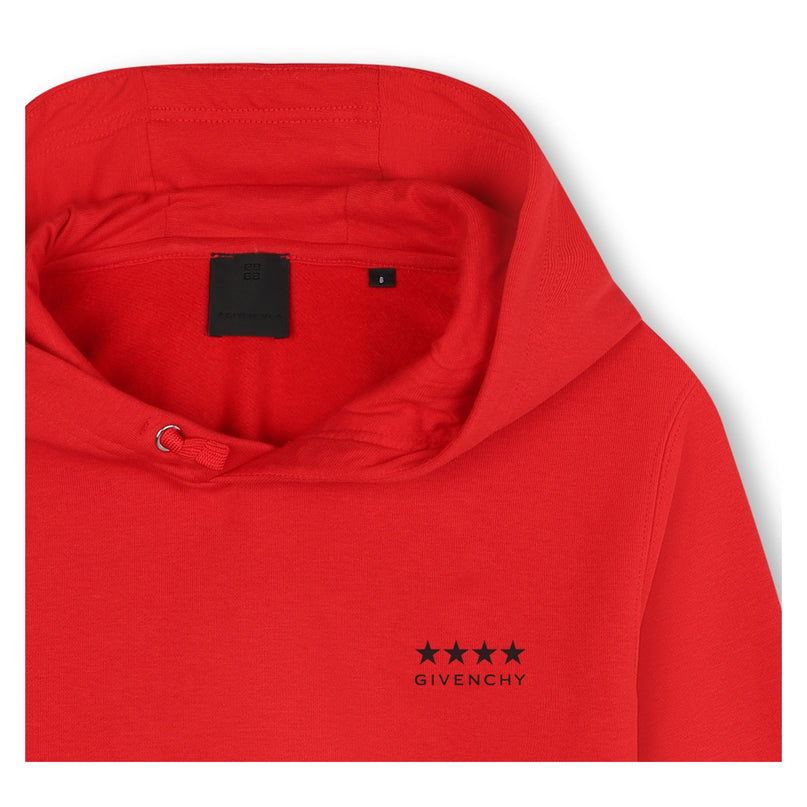 Givenchy-H30543-991-BRIGHT RED-HOODED SWEATSHIRT