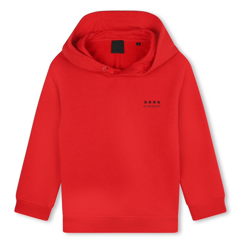 Givenchy-H30543-991-BRIGHT RED-HOODED SWEATSHIRT