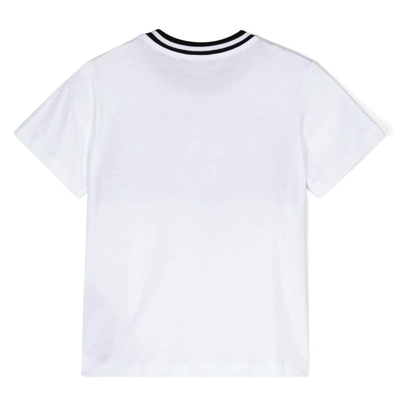 Balmain-Block Logo T-Shirt-BV8Q91-Z0082-100NE-White