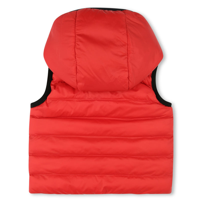 BOSS-J51255-97D-RED-PUFFER JACKET SLEEVELESS