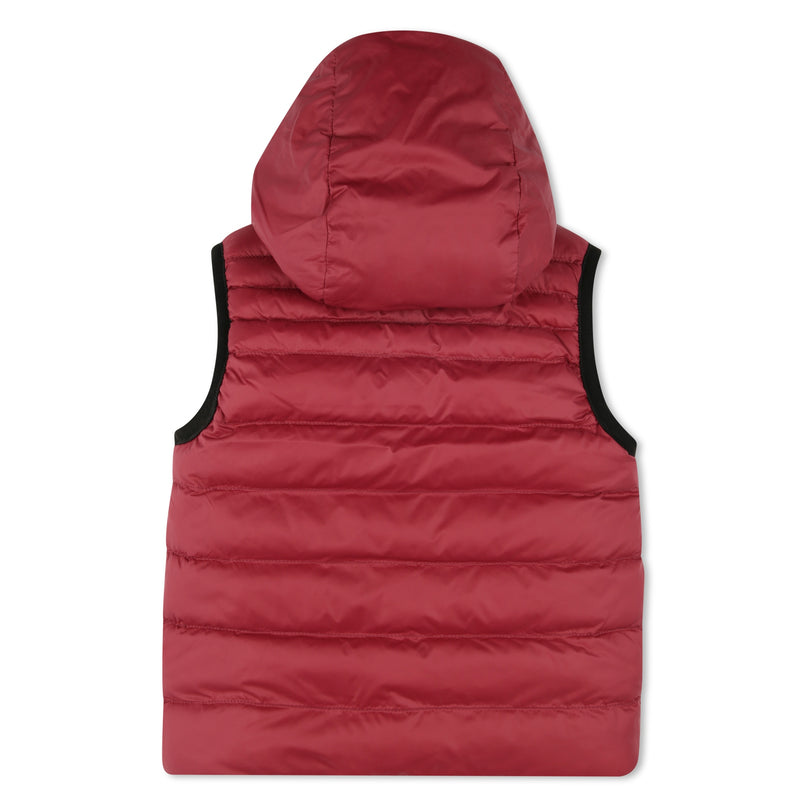 BOSS-J51255-97D-RED-PUFFER JACKET SLEEVELESS