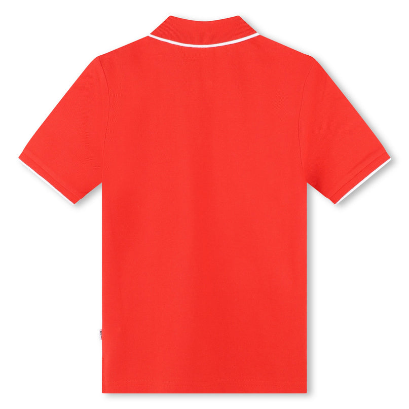 boss-j50704-997-kb-Bright Red Logo Polo