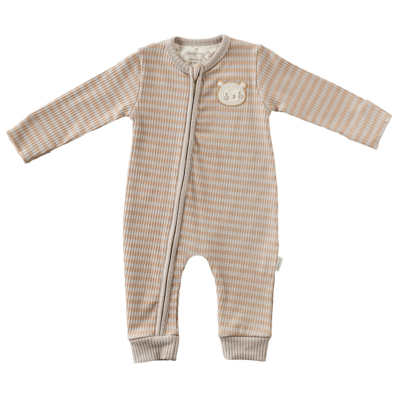 Andy Wawa-AC25184-BEIGE-ROMPER BEAR TIME