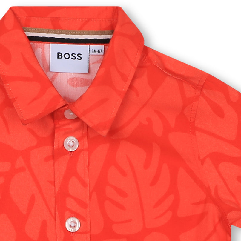 boss-j50588-997-bb-Red Short Sleeve Shirt