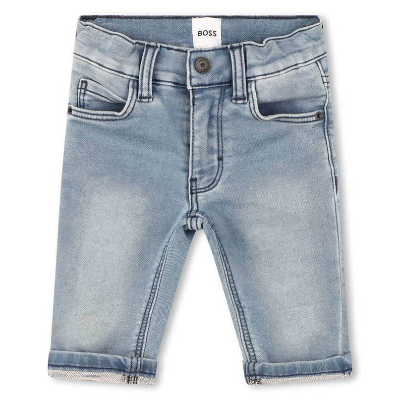 boss-j50585-z03-bb-Blue Denim Shorts