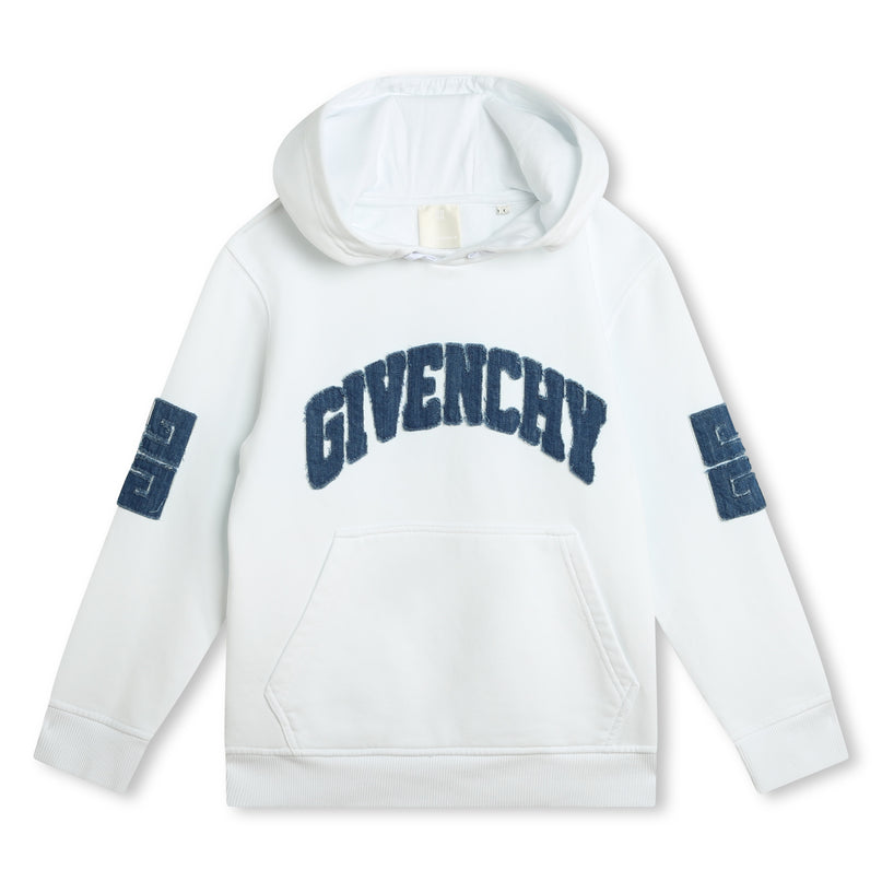 givenchy-h30155-10p-kb-White Hooded Sweatshirt