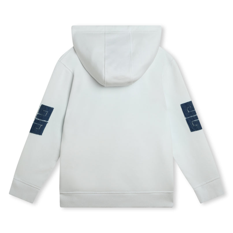 givenchy-h30155-10p-kb-White Hooded Sweatshirt