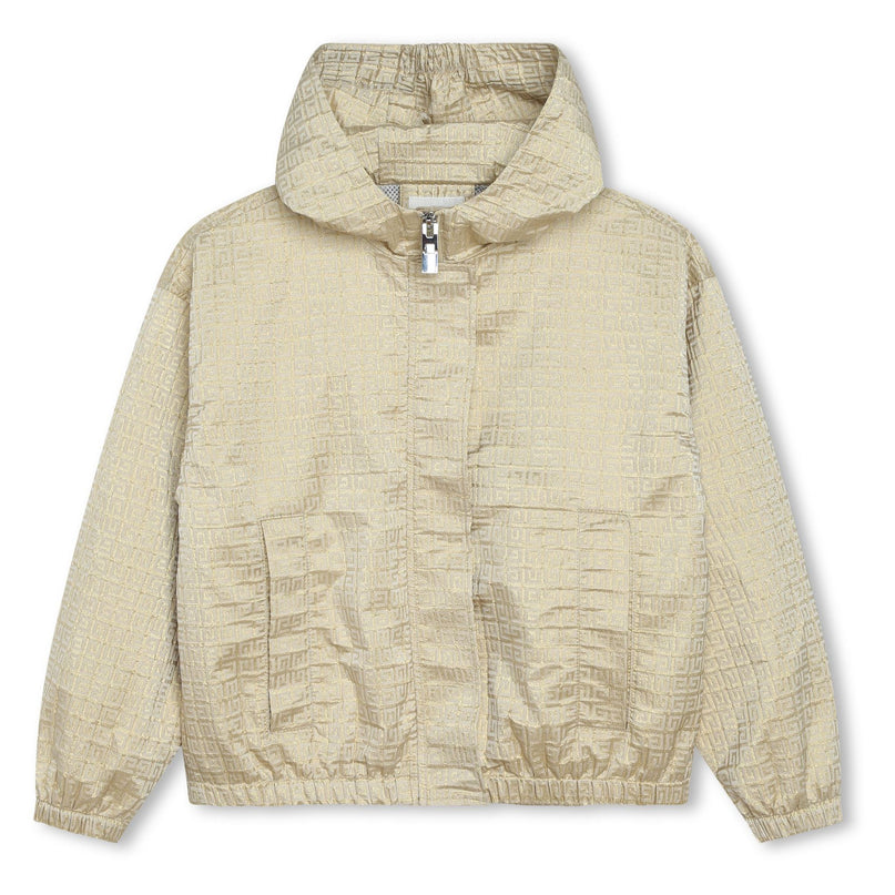 Gold Hooded Windbreaker