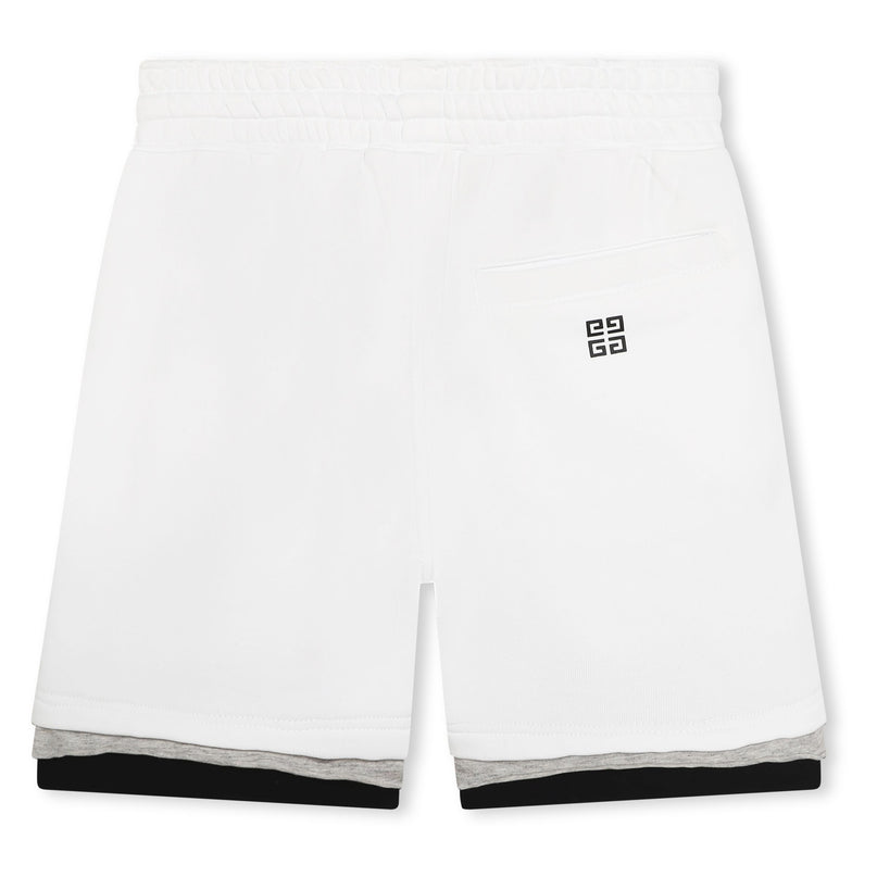 White Logo Shorts