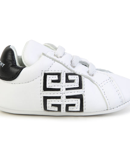 White Logo Slippers