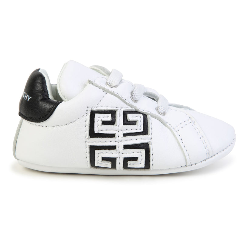 White Logo Slippers