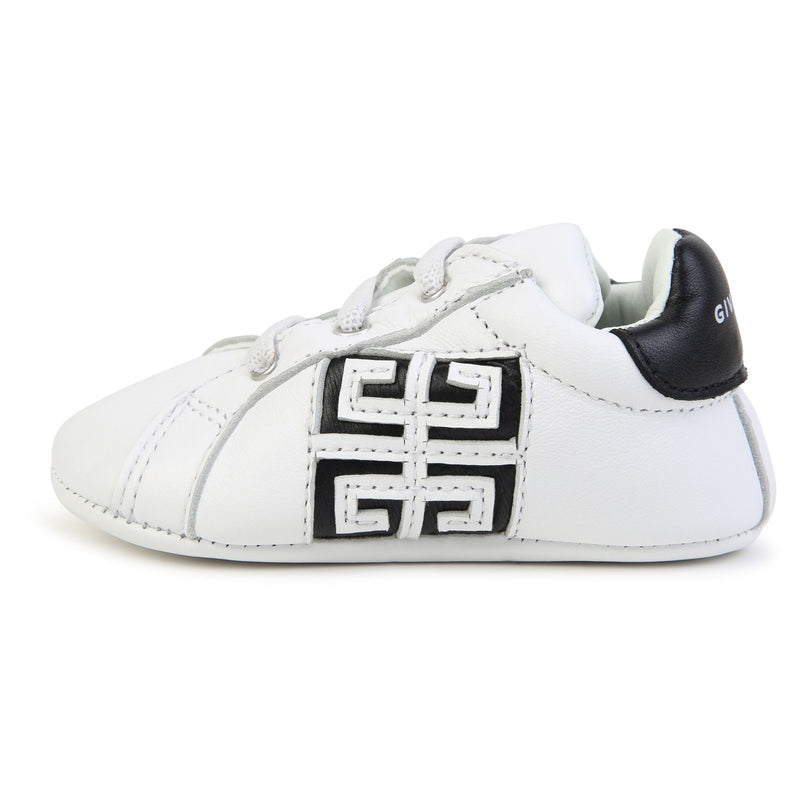 White Logo Slippers