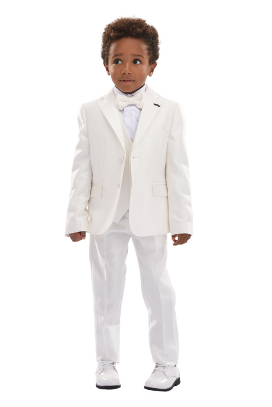 Cream 5pc Peak Lapel Tuxedo