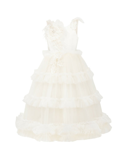 Off White Jasmine Tulle Dress