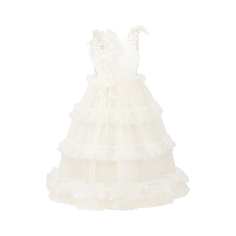 Off White Jasmine Tulle Dress