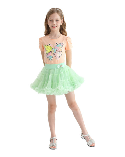 Multicolor Selena Butterfly Skirt Outfit