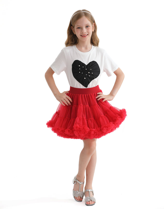 Multicolor Avalon Heart Skirt Outfit