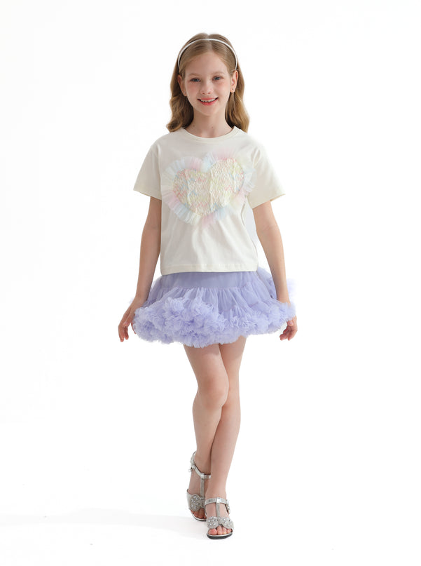 Multicolor Briona Heart Skirt Outfit