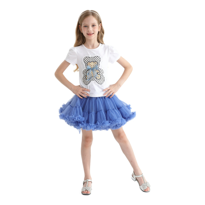 Multicolor Natalie Bear Skirt Outfit