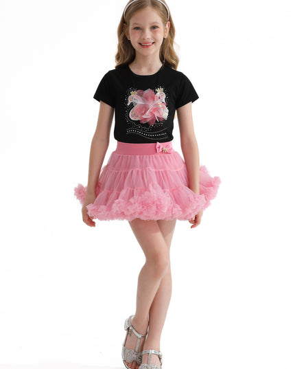 Multicolor Kirby Swan Skirt Outfit