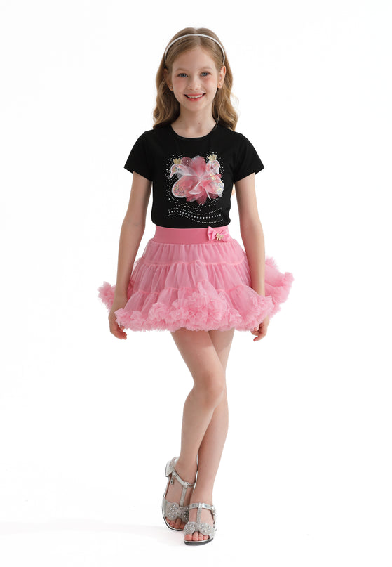 Multicolor Kirby Swan Skirt Outfit