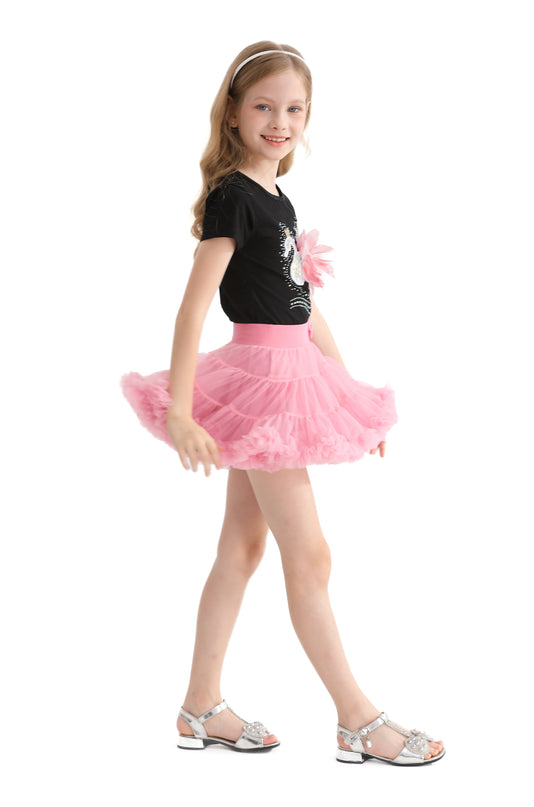 Multicolor Kirby Swan Skirt Outfit