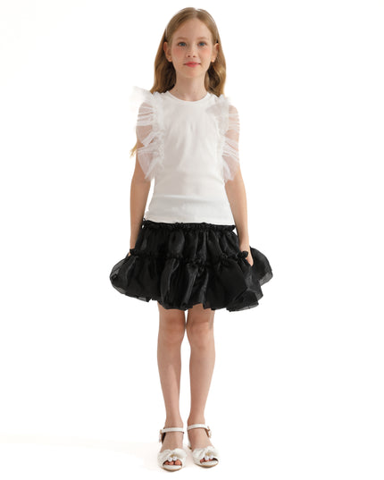 Multicolor Ruth Ruffle Skirt Outfit