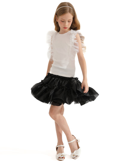 Multicolor Ruth Ruffle Skirt Outfit