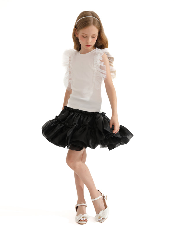 Multicolor Ruth Ruffle Skirt Outfit