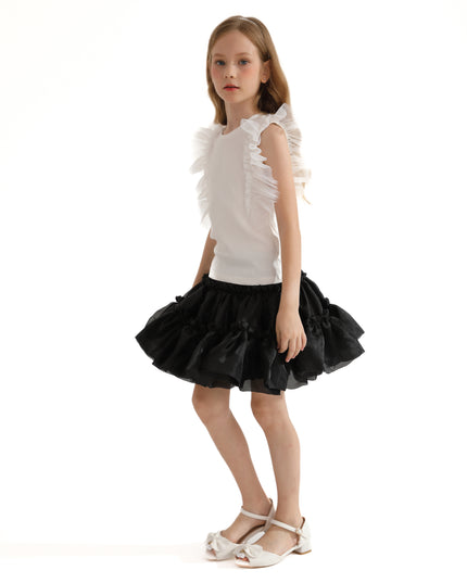 Multicolor Ruth Ruffle Skirt Outfit