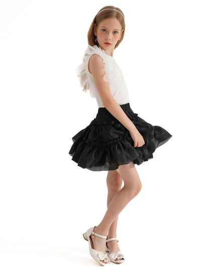 Multicolor Ruth Ruffle Skirt Outfit