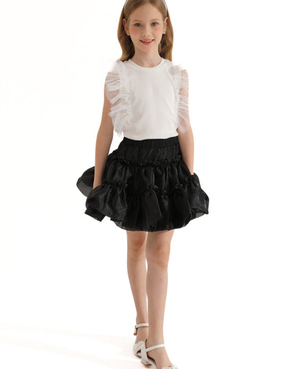 Champagne Tulle Frill T-Shirt