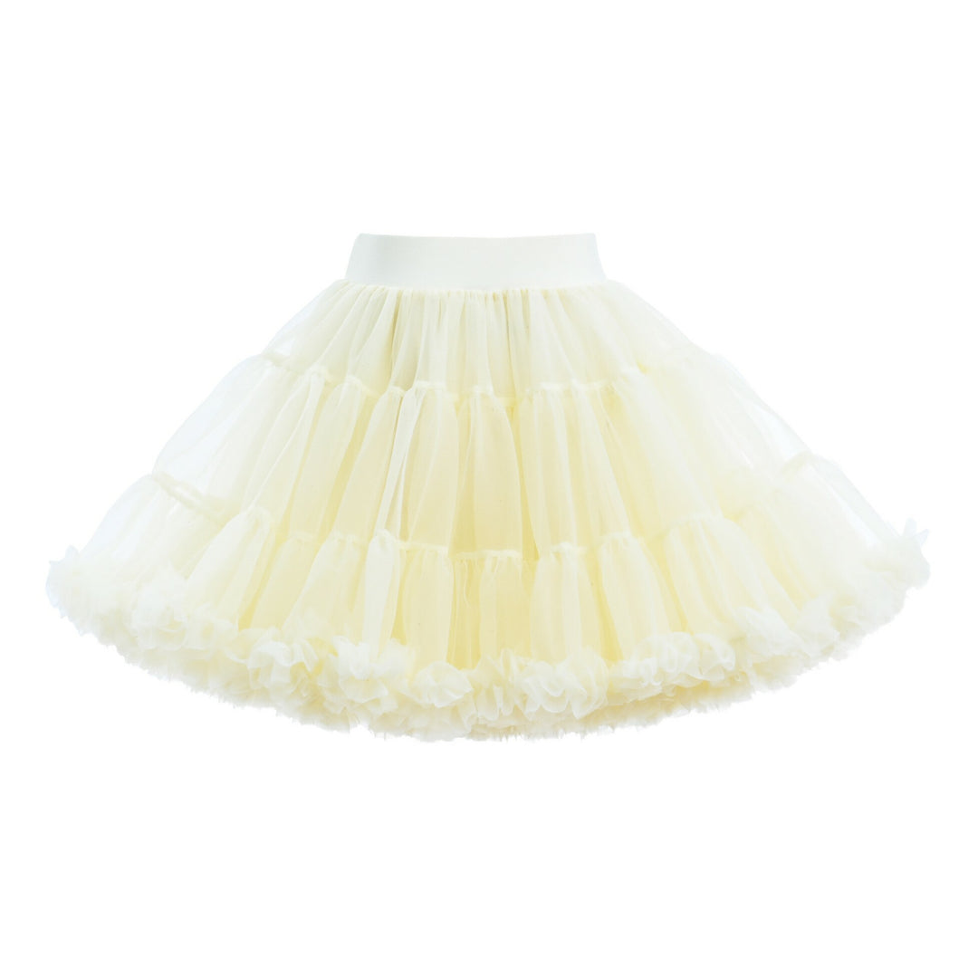 Yellow Pastel Bow Tulle Skirt