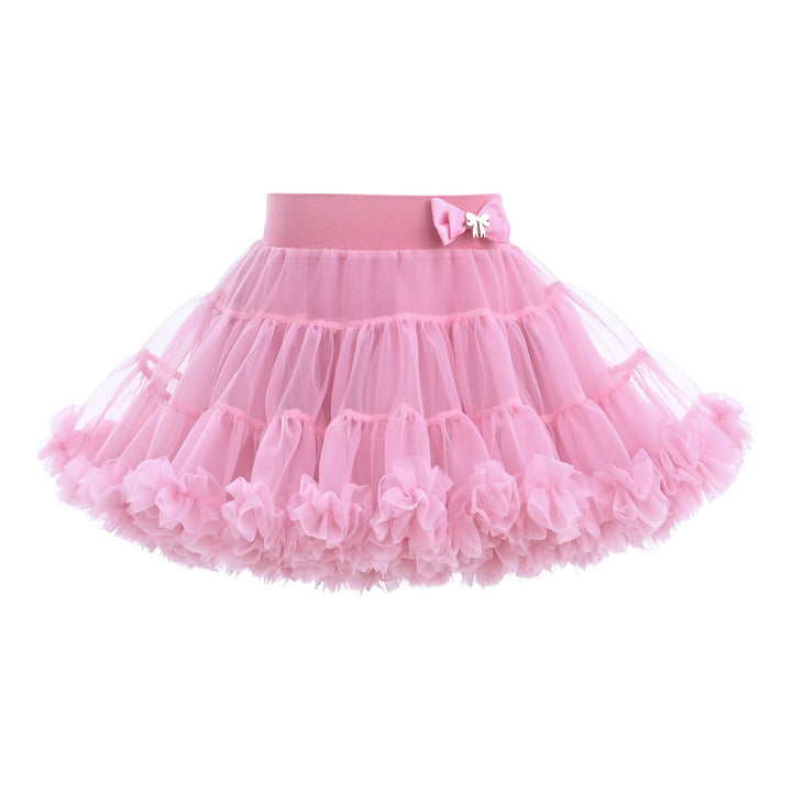 Pink Pastel Bow Tulle Skirt