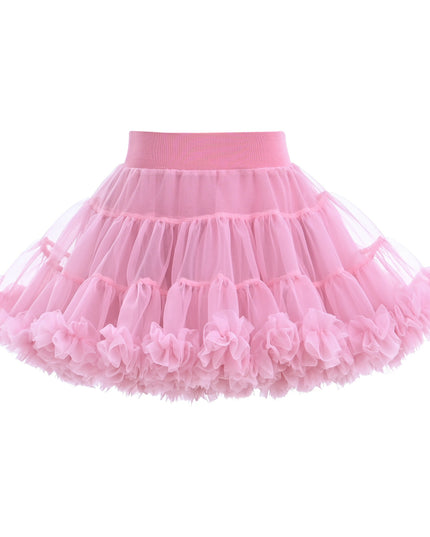 Pink Pastel Bow Tulle Skirt