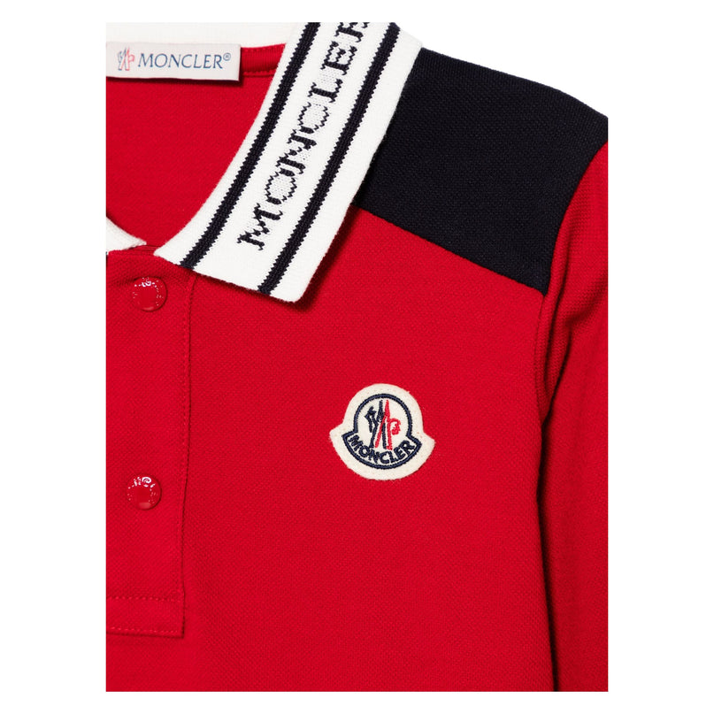 Red Long Sleeve Polo