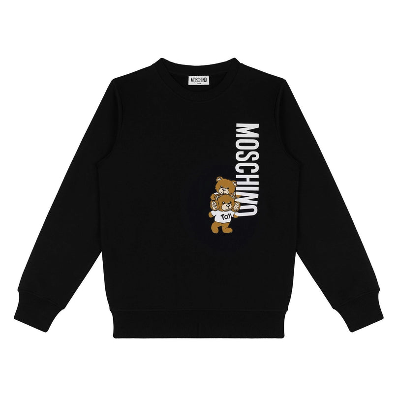 Black Bear Logo Print Sweatshirt